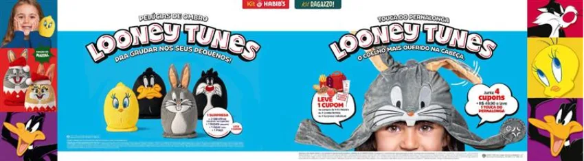 Looney Tunes são a nova atração dos Kits Infantis Habib’s e Ragazzo